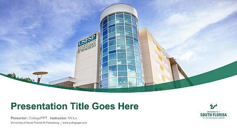 University of South Florida-St Petersburg Course/Courseware Creation PPT Template