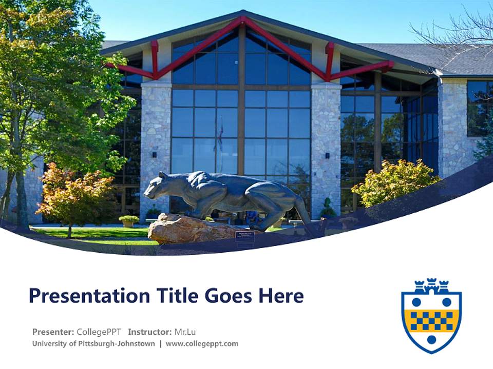 University of Pittsburgh-Johnstown Course/Courseware Creation PPT Template4:3 ratio PPT effect preview image5