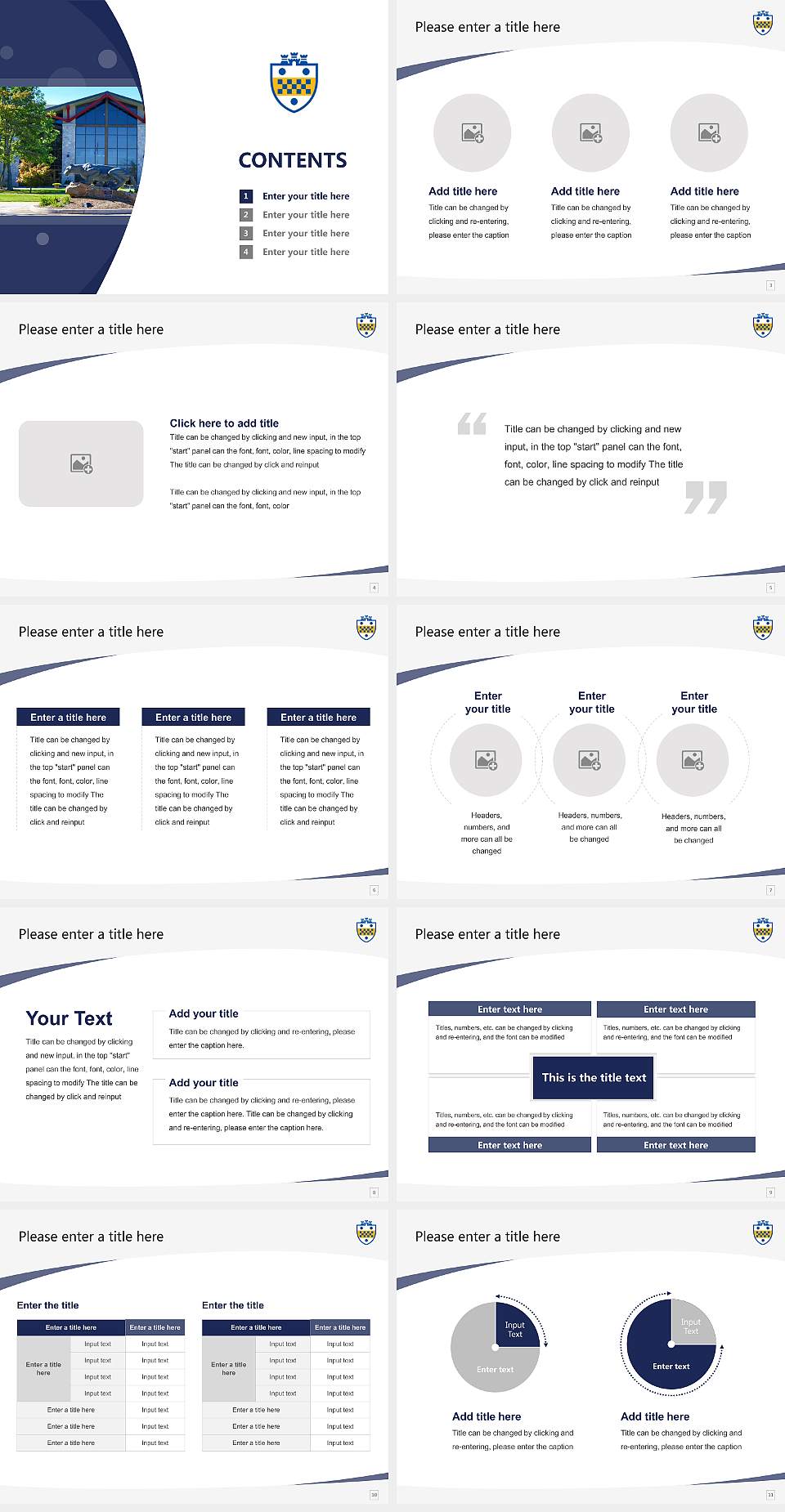 University of Pittsburgh-Johnstown Course/Courseware Creation PPT Template4:3 ratio PPT effect preview image2