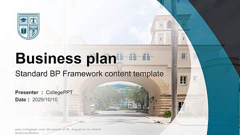 University of St. Augustine for Health Sciences(Miami) Competition/Entrepreneurship Contest PPT Template