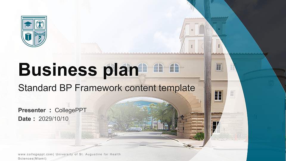 University of St. Augustine for Health Sciences(Miami) Competition/Entrepreneurship Contest PPT Template16:9 ratio PPT effect preview image