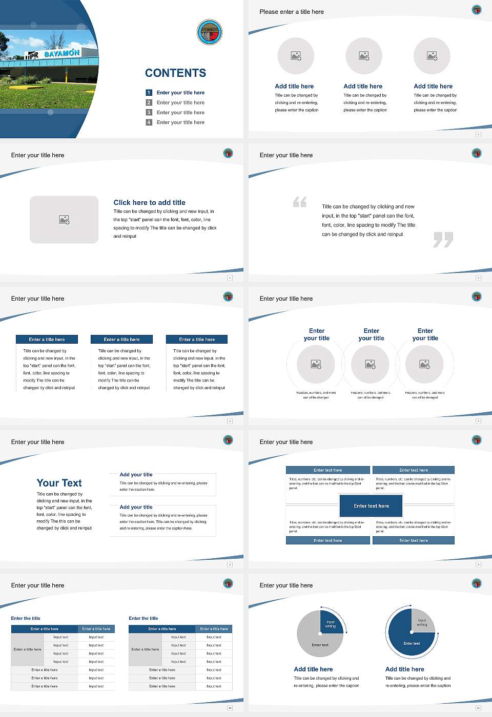 University of Puerto Rico-Bayamon Course/Courseware Creation PPT Template16:9 ratio PPT effect preview image2