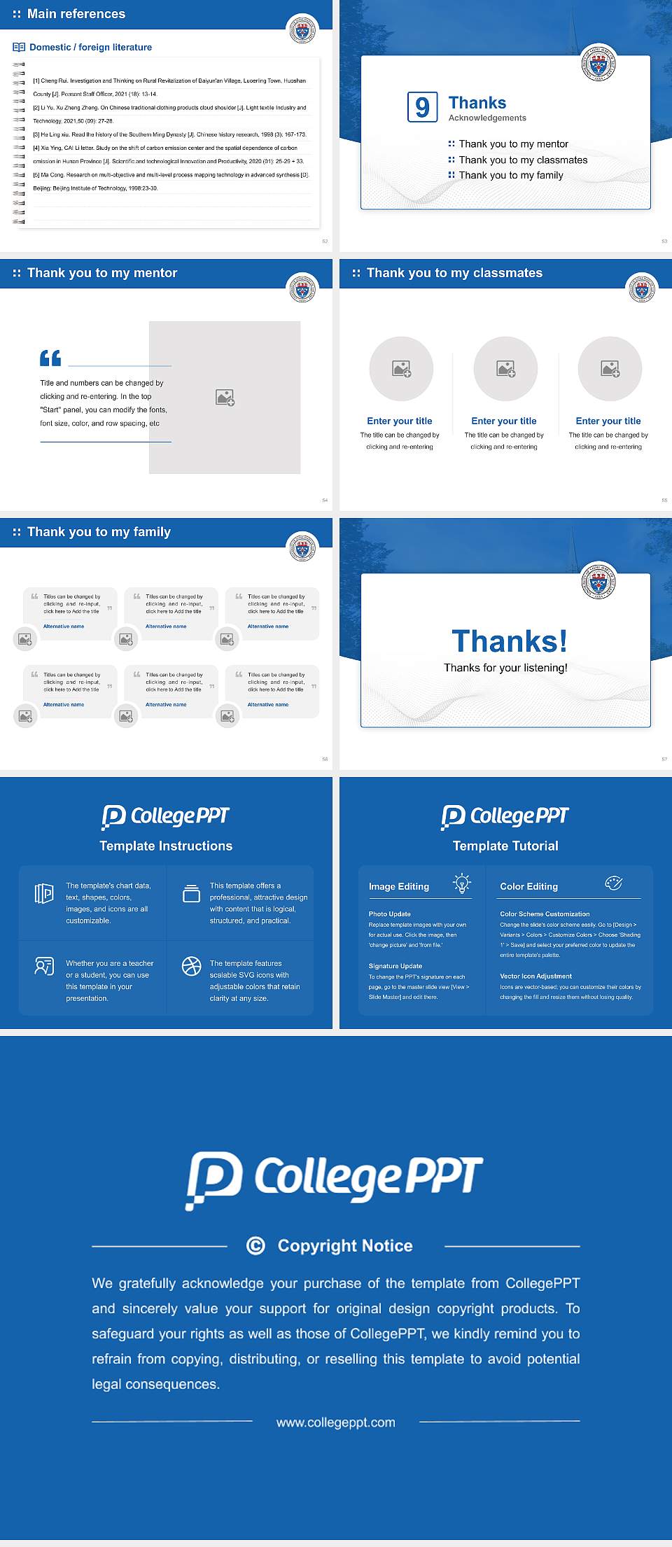 University of Saint Mary of the Lake Graduation Thesis Defense PPT Template4:3 ratio PPT effect preview image7