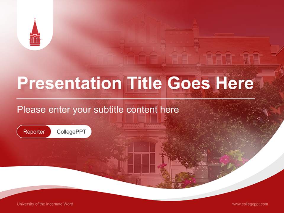 University of the Incarnate Word Lecture Sharing and Networking Event PPT Template4:3 ratio PPT effect preview image4