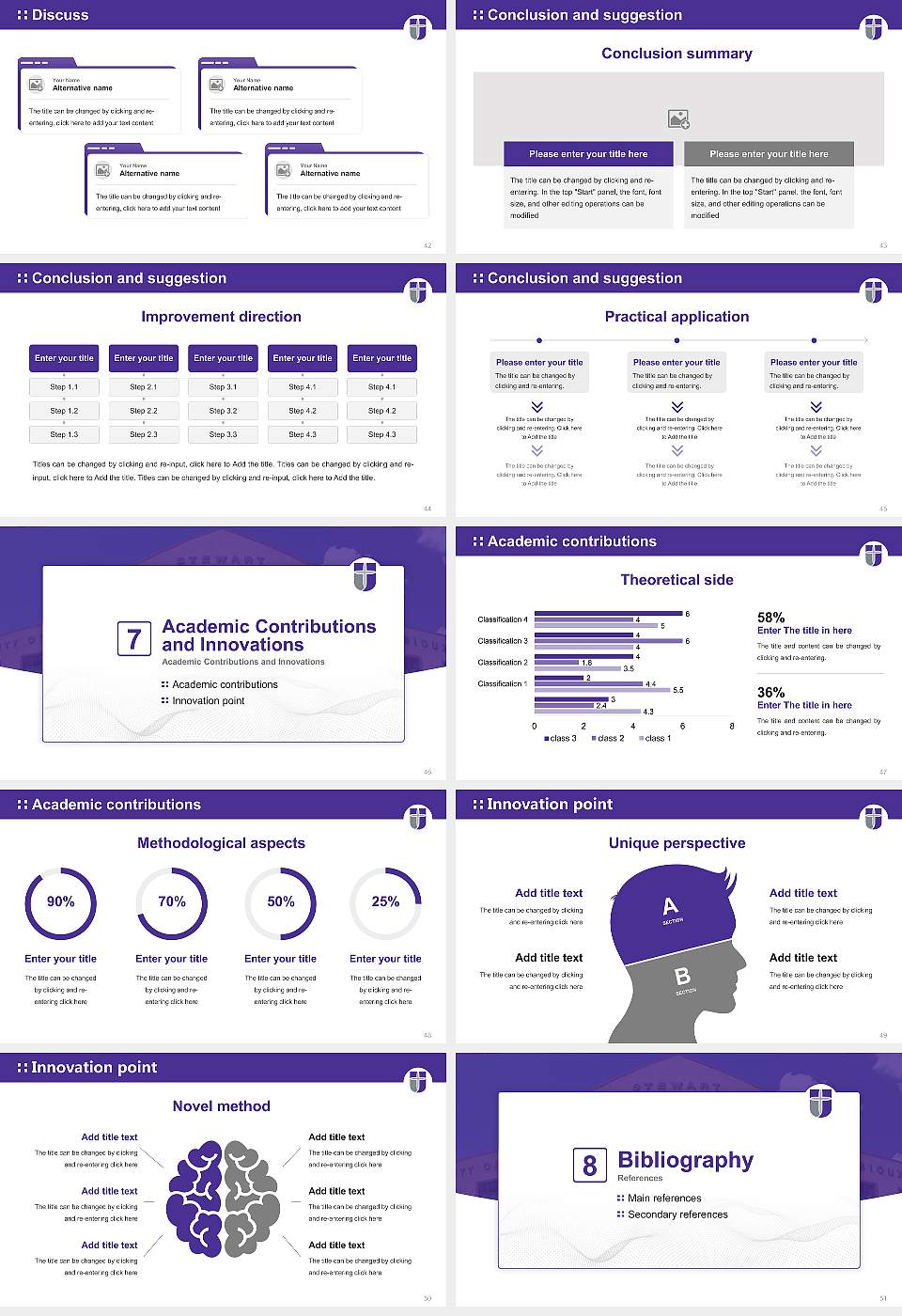 University of Sioux Falls Graduation Thesis Defense PPT Template16:9 ratio PPT effect preview image6