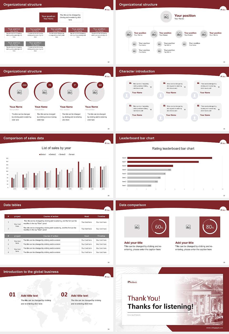 University of Redlands Academic Presentation/Research Findings Report PPT Template16:9 ratio PPT effect preview image4