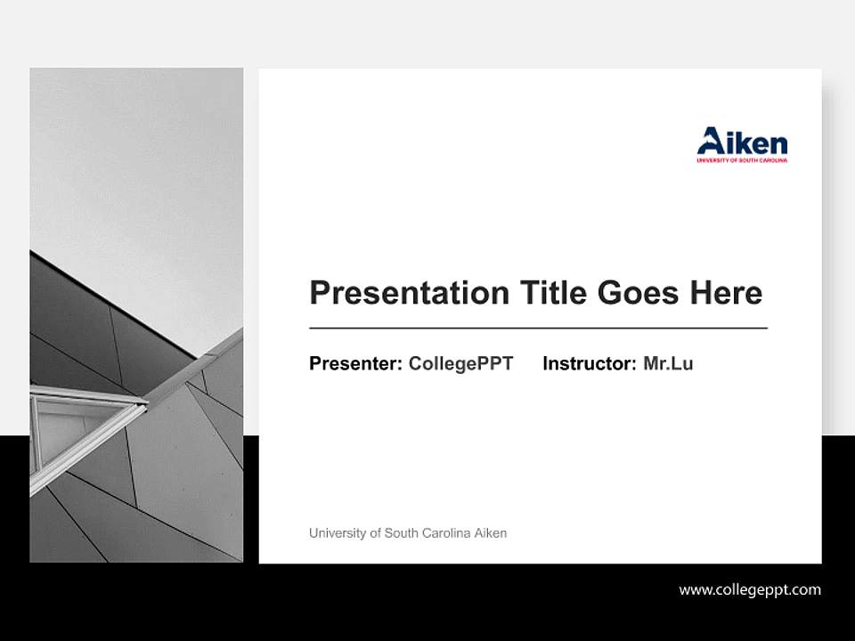 University of South Carolina Aiken General Purpose PPT Template4:3 ratio PPT effect preview image6