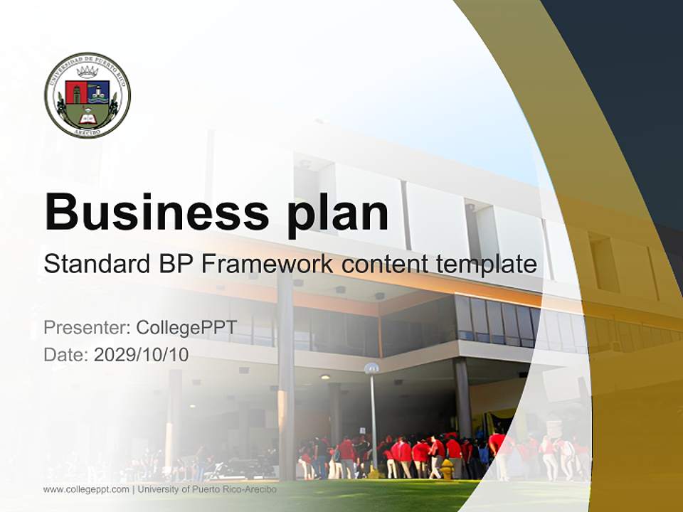 University of Puerto Rico-Arecibo Competition/Entrepreneurship Contest PPT Template4:3 ratio PPT effect preview image9