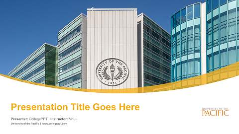 University of the Pacific Course/Courseware Creation PPT Template