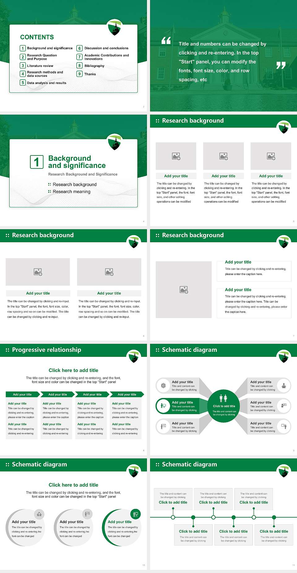 University of South Carolina-Upstate Graduation Thesis Defense PPT Template4:3 ratio PPT effect preview image2