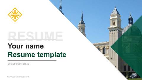 University of San Francisco Resume PPT Template