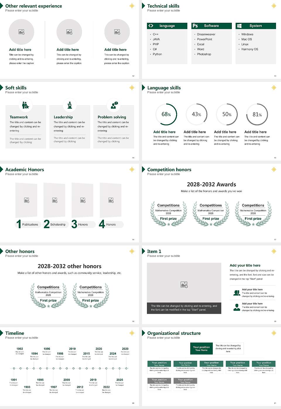 University of San Francisco Resume PPT Template16:9 ratio PPT effect preview image3