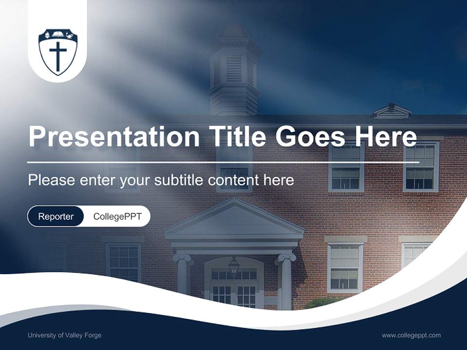 University of Valley Forge Lecture Sharing and Networking Event PPT Template4:3 ratio PPT effect preview image4