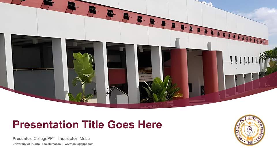 University of Puerto Rico-Humacao Course/Courseware Creation PPT Template16:9 ratio PPT effect preview image1