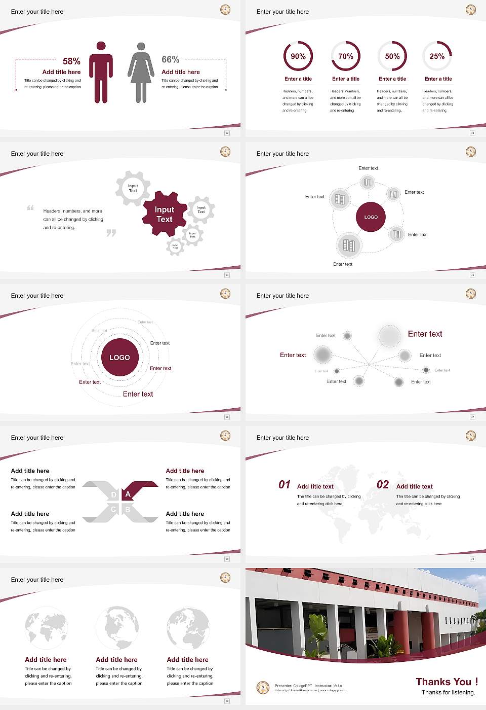 University of Puerto Rico-Humacao Course/Courseware Creation PPT Template16:9 ratio PPT effect preview image4