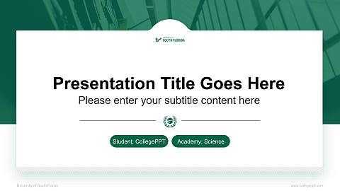 University of South Florida National Scholarship Defense PPT Template