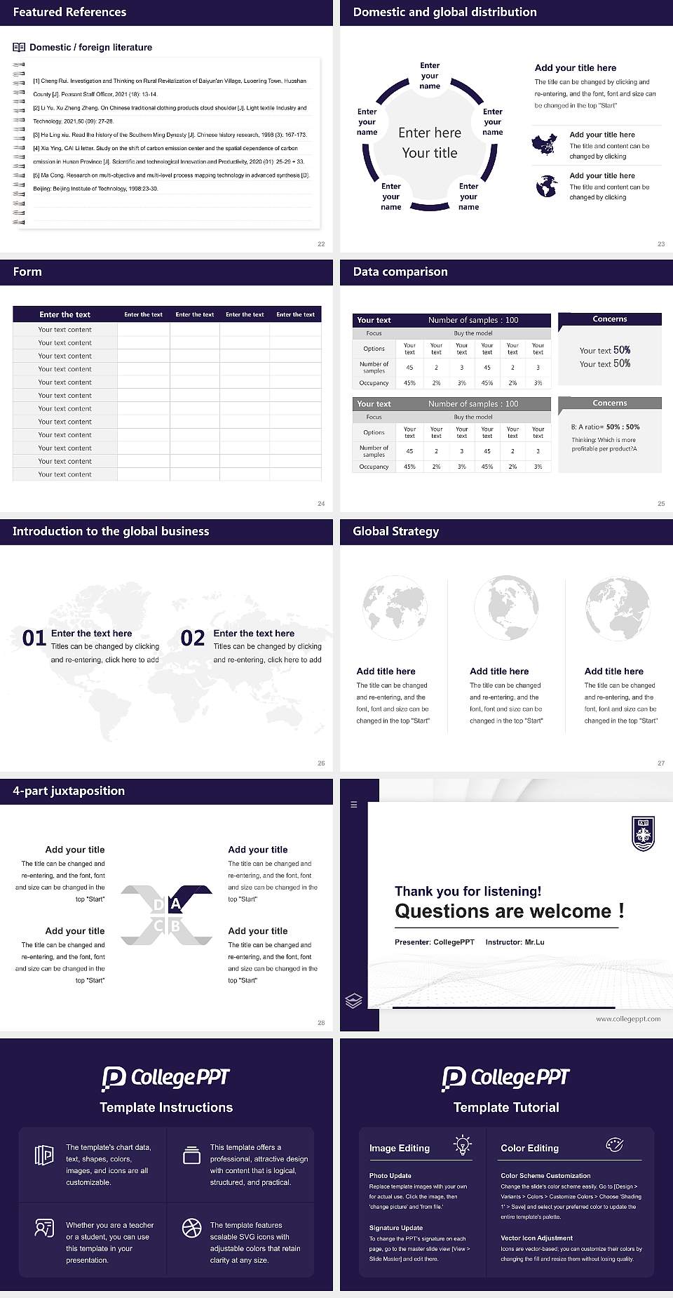 University of Portland Thesis Proposal/Graduation Defense PPT Template4:3 ratio PPT effect preview image4