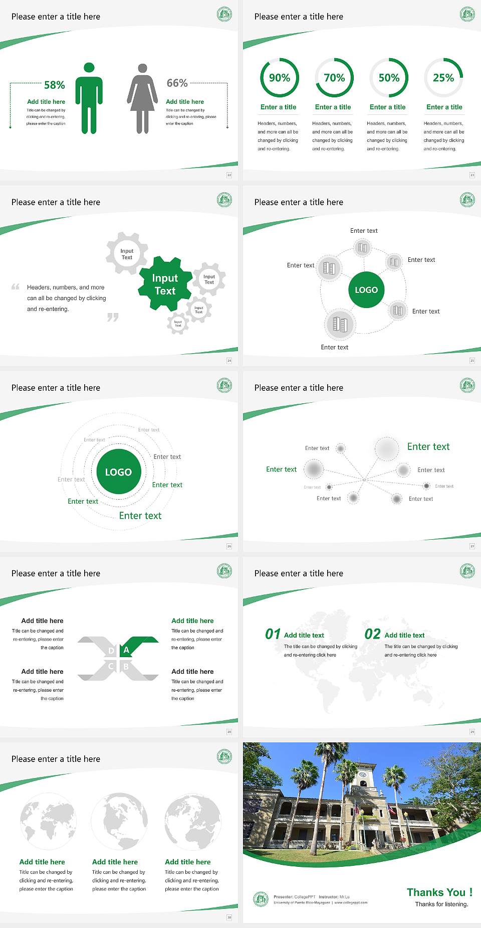 University of Puerto Rico-Mayaguez Course/Courseware Creation PPT Template4:3 ratio PPT effect preview image4