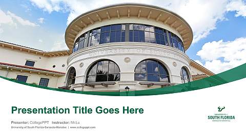 University of South Florida-Sarasota-Manatee Course/Courseware Creation PPT Template