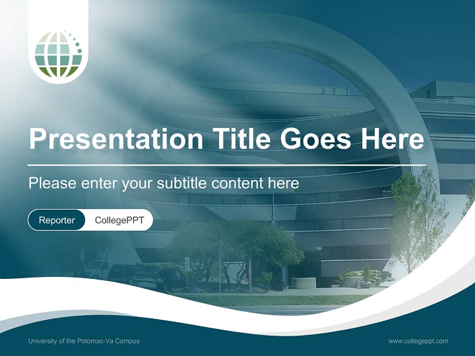 University of the Potomac-Va Campus Lecture Sharing and Networking Event PPT Template4:3 ratio PPT effect preview image4