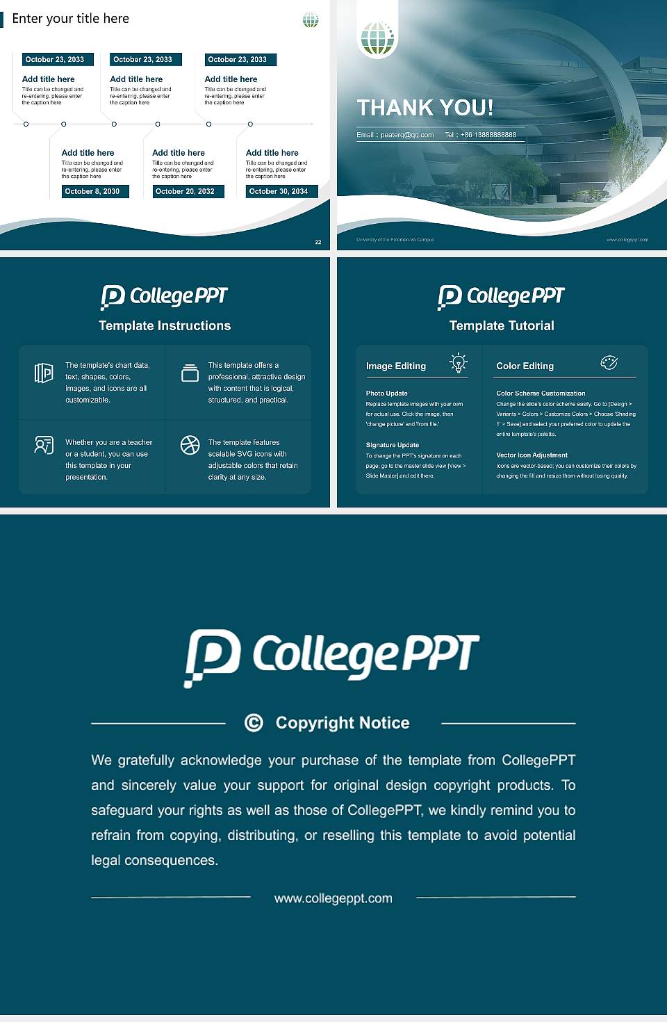University of the Potomac-Va Campus Lecture Sharing and Networking Event PPT Template4:3 ratio PPT effect preview image4