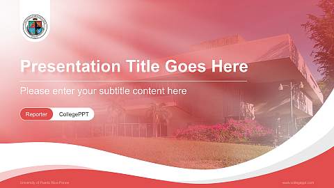 University of Puerto Rico-Ponce Lecture Sharing and Networking Event PPT Template