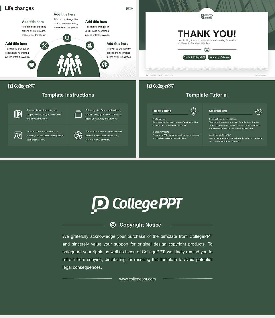University of Science and Arts of Oklahoma National Scholarship Defense PPT Template16:9 ratio PPT effect preview image4