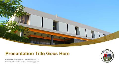 University of Puerto Rico-Arecibo Course/Courseware Creation PPT Template
