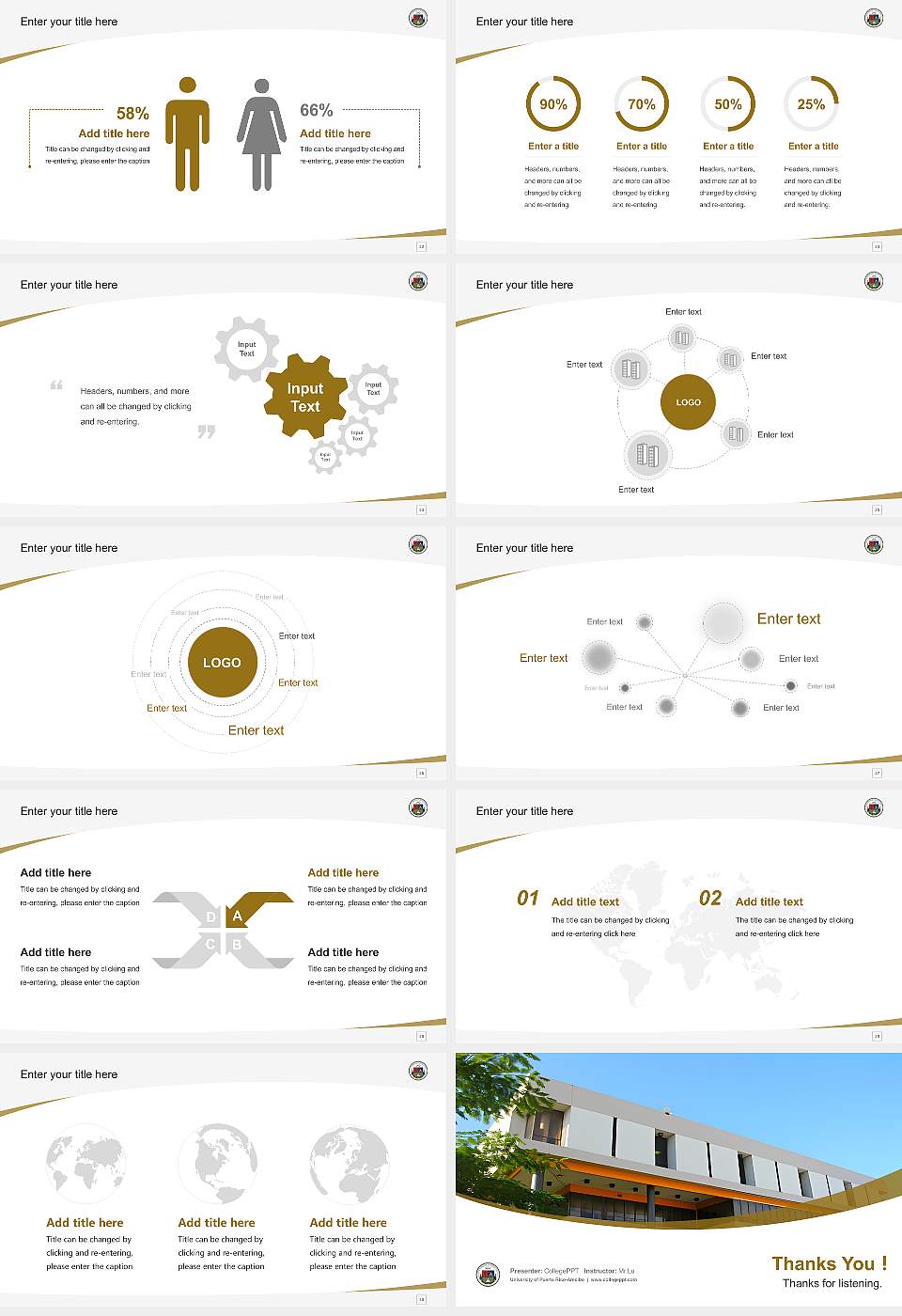 University of Puerto Rico-Arecibo Course/Courseware Creation PPT Template16:9 ratio PPT effect preview image4