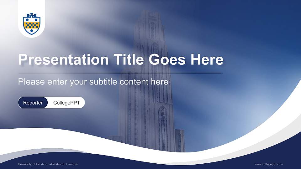 University of Pittsburgh-Pittsburgh Campus Lecture Sharing and Networking Event PPT Template16:9 ratio PPT effect preview image