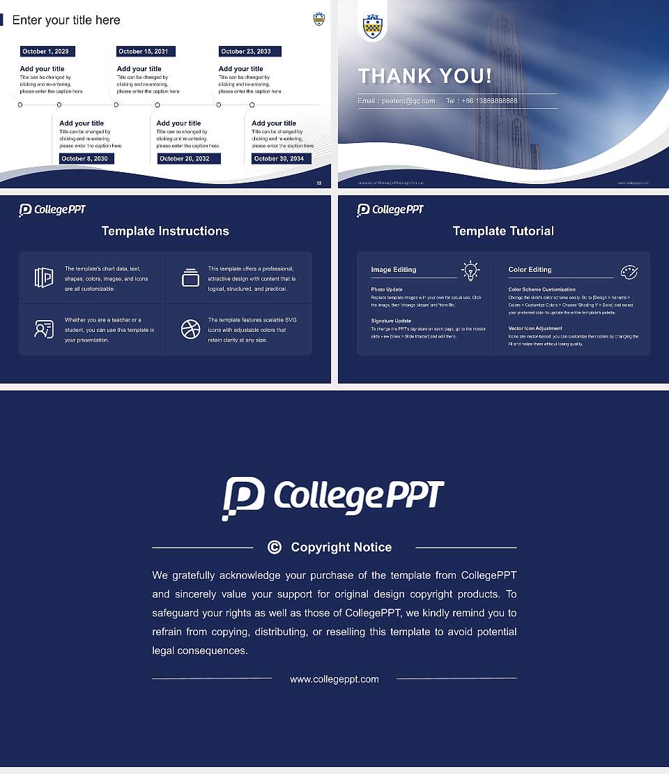 University of Pittsburgh-Pittsburgh Campus Lecture Sharing and Networking Event PPT Template16:9 ratio PPT effect preview image4