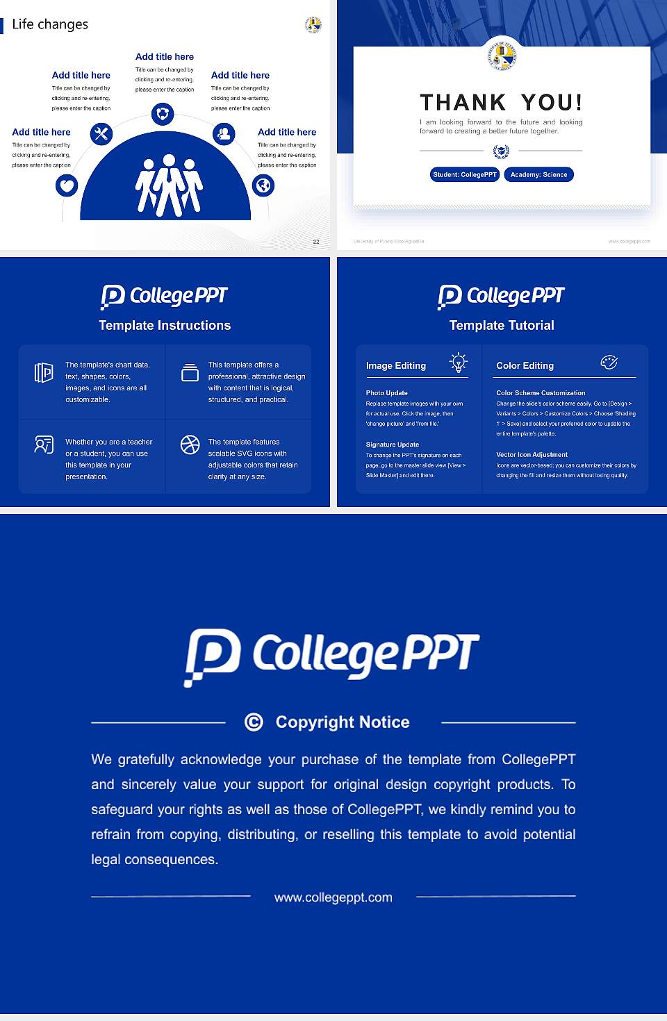 University of Puerto Rico-Aguadilla National Scholarship Defense PPT Template4:3 ratio PPT effect preview image4