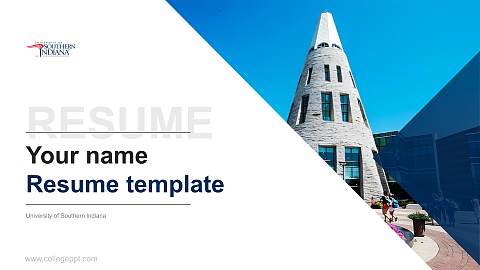 University of Southern Indiana Resume PPT Template
