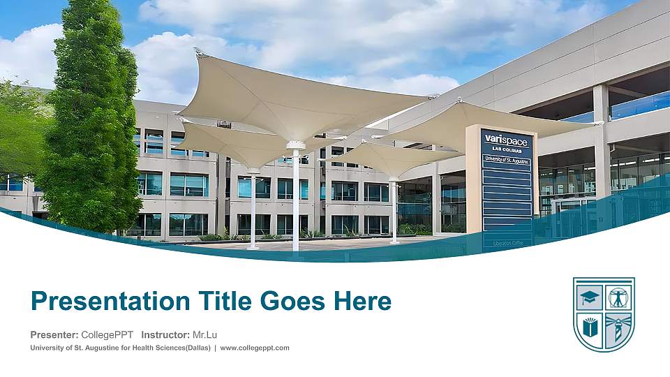 University of St. Augustine for Health Sciences(Dallas) Course/Courseware Creation PPT Template16:9 ratio PPT effect preview image