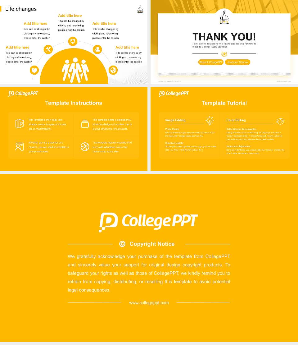 University of Southern Mississippi National Scholarship Defense PPT Template16:9 ratio PPT effect preview image4