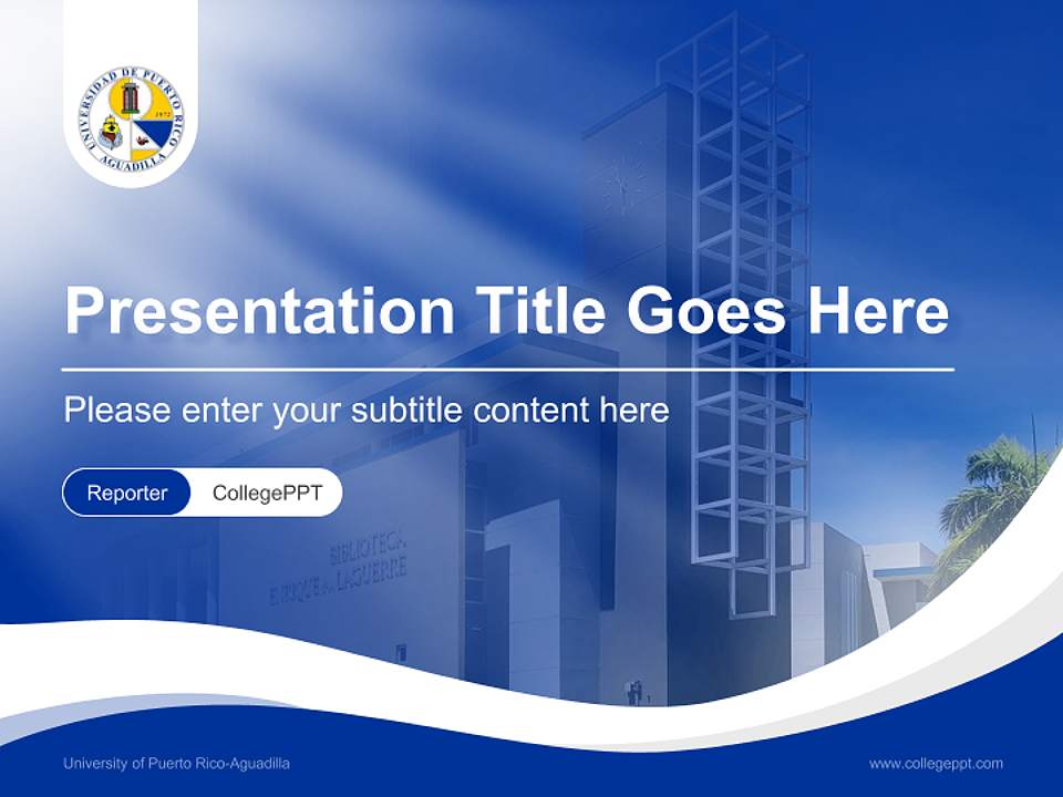University of Puerto Rico-Aguadilla Lecture Sharing and Networking Event PPT Template4:3 ratio PPT effect preview image4
