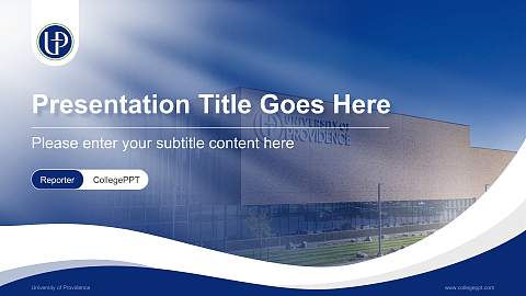 University of Providence Lecture Sharing and Networking Event PPT Template