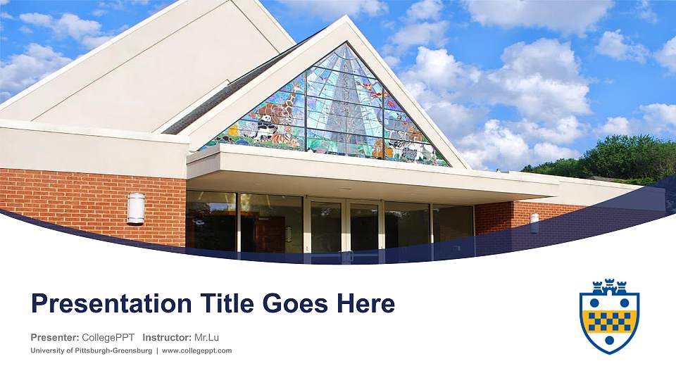 University of Pittsburgh-Greensburg Course/Courseware Creation PPT Template16:9 ratio PPT effect preview image1