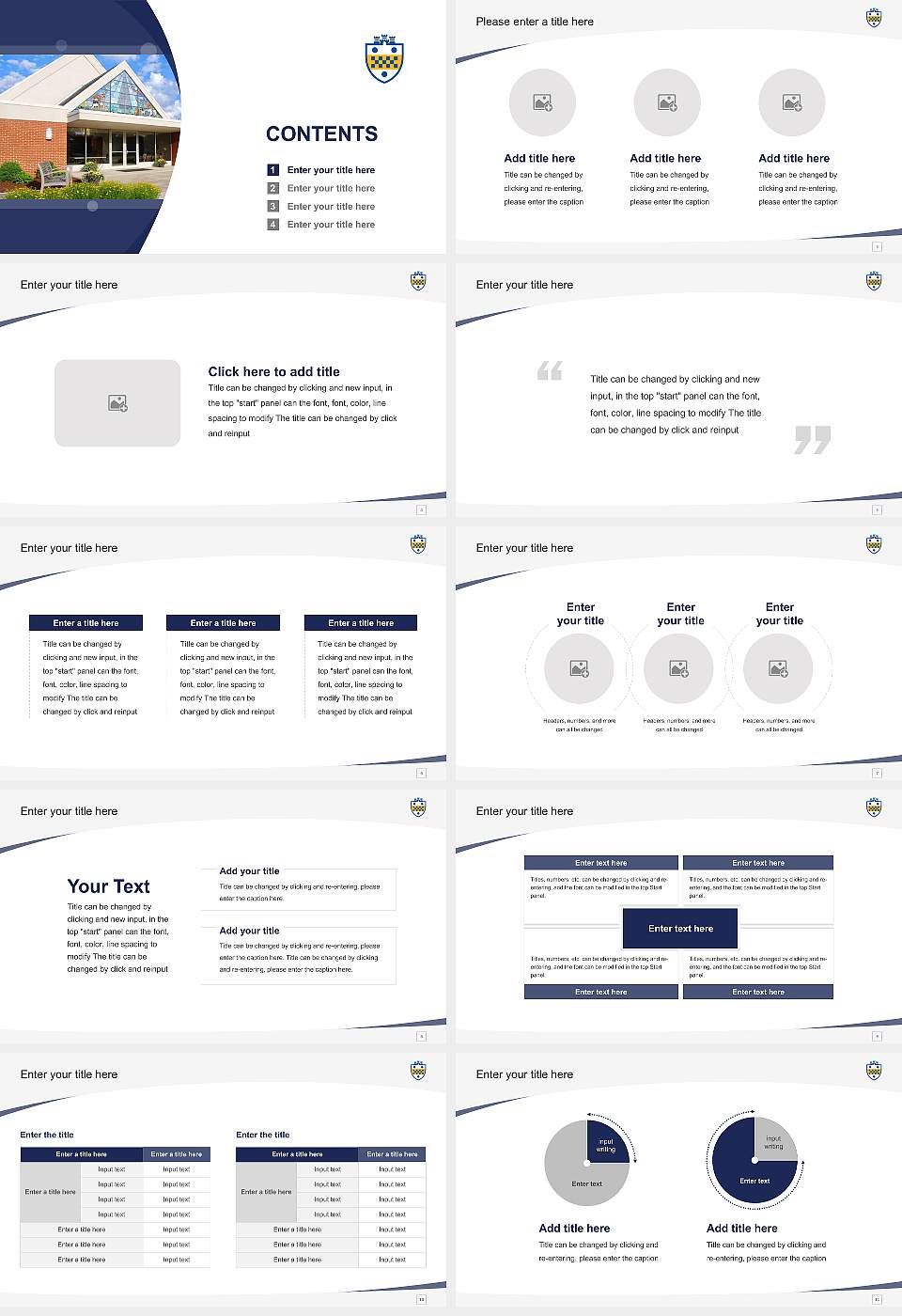 University of Pittsburgh-Greensburg Course/Courseware Creation PPT Template16:9 ratio PPT effect preview image2