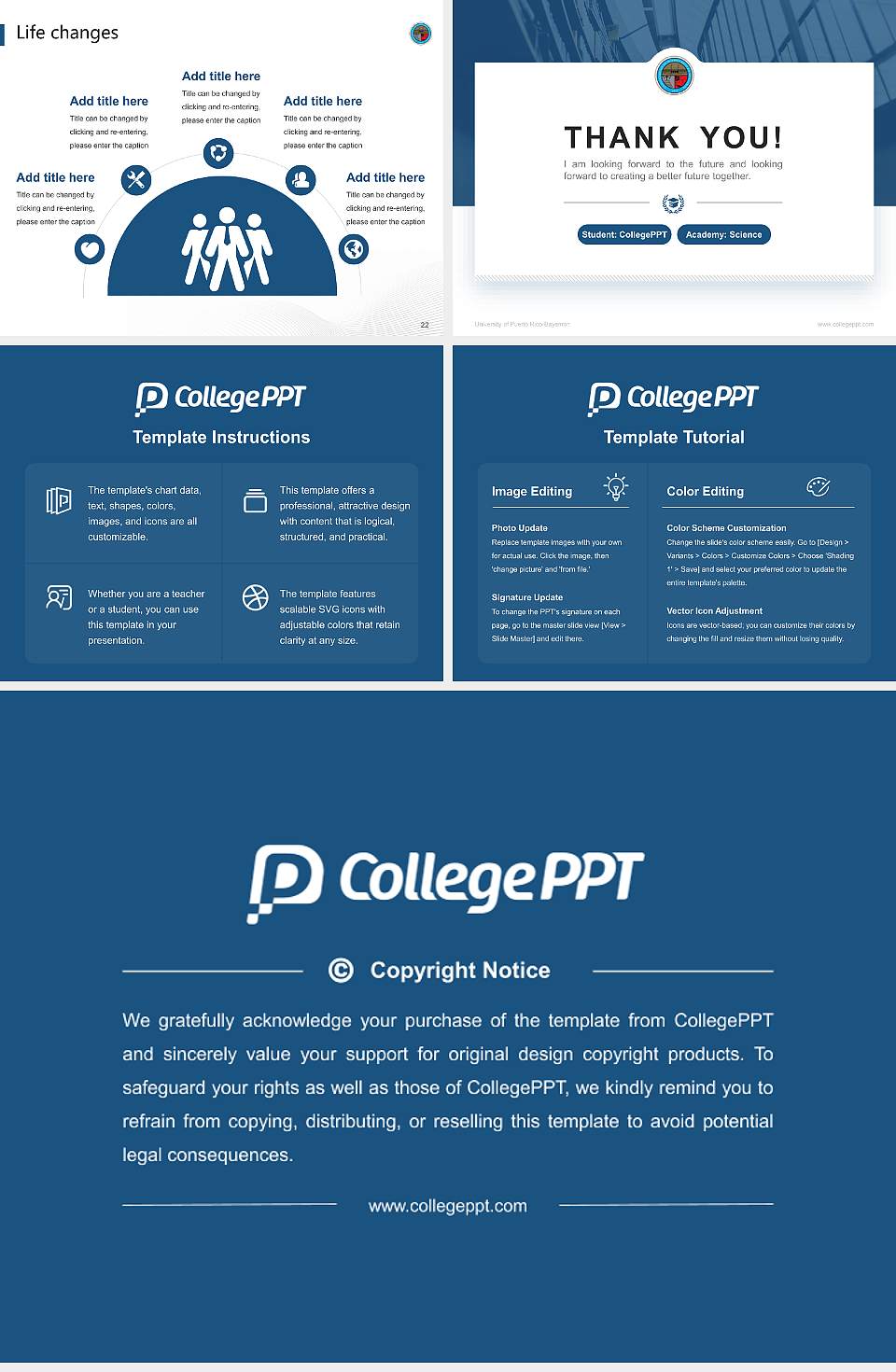 University of Puerto Rico-Bayamon National Scholarship Defense PPT Template4:3 ratio PPT effect preview image4