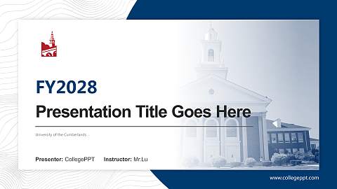 University of the Cumberlands Academic Presentation/Research Findings Report PPT Template