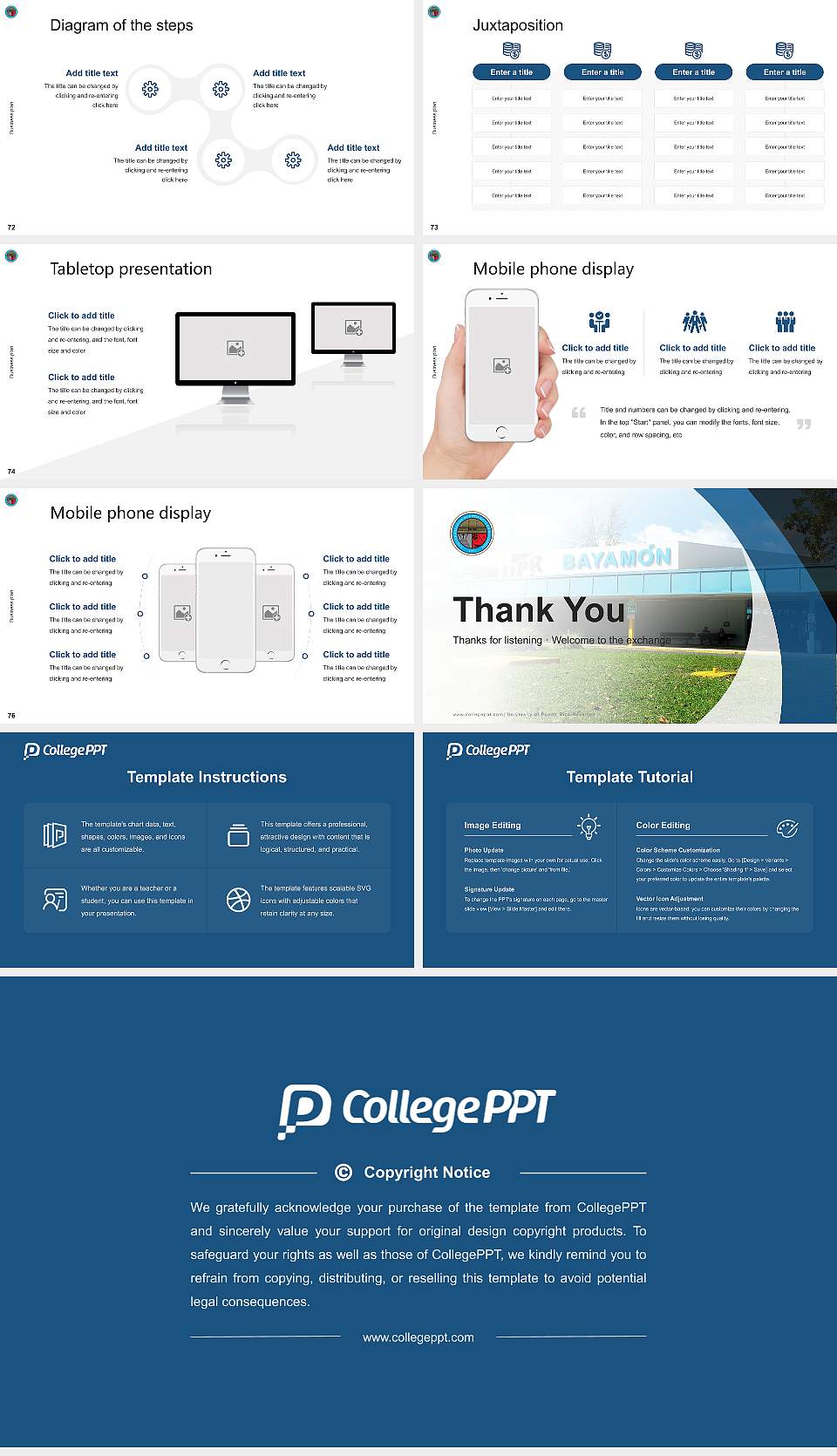 University of Puerto Rico-Bayamon Competition/Entrepreneurship Contest PPT Template16:9 ratio PPT effect preview image9