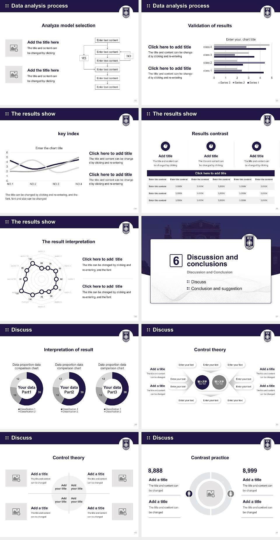 University of Portland Graduation Thesis Defense PPT Template4:3 ratio PPT effect preview image5