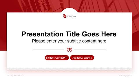 University of South Dakota National Scholarship Defense PPT Template