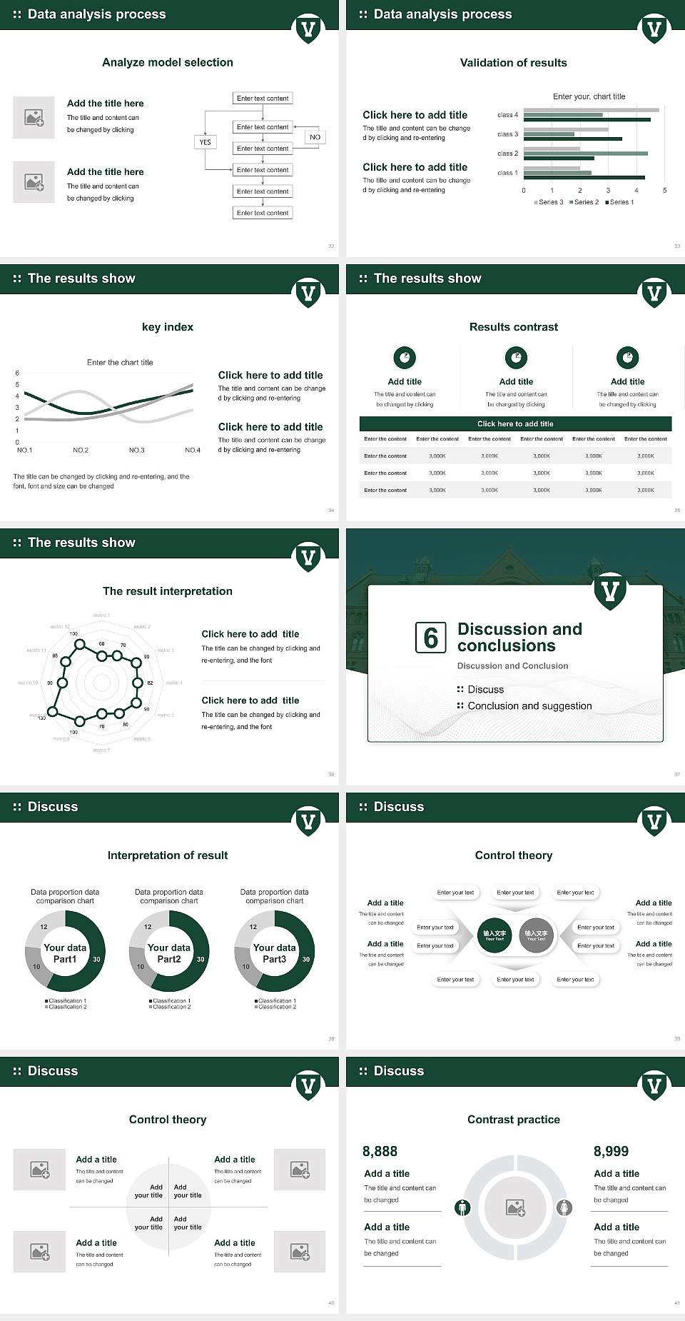 University of Vermont Graduation Thesis Defense PPT Template4:3 ratio PPT effect preview image5