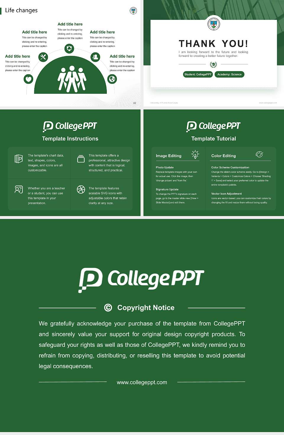 University of Puerto Rico-Cayey National Scholarship Defense PPT Template4:3 ratio PPT effect preview image4