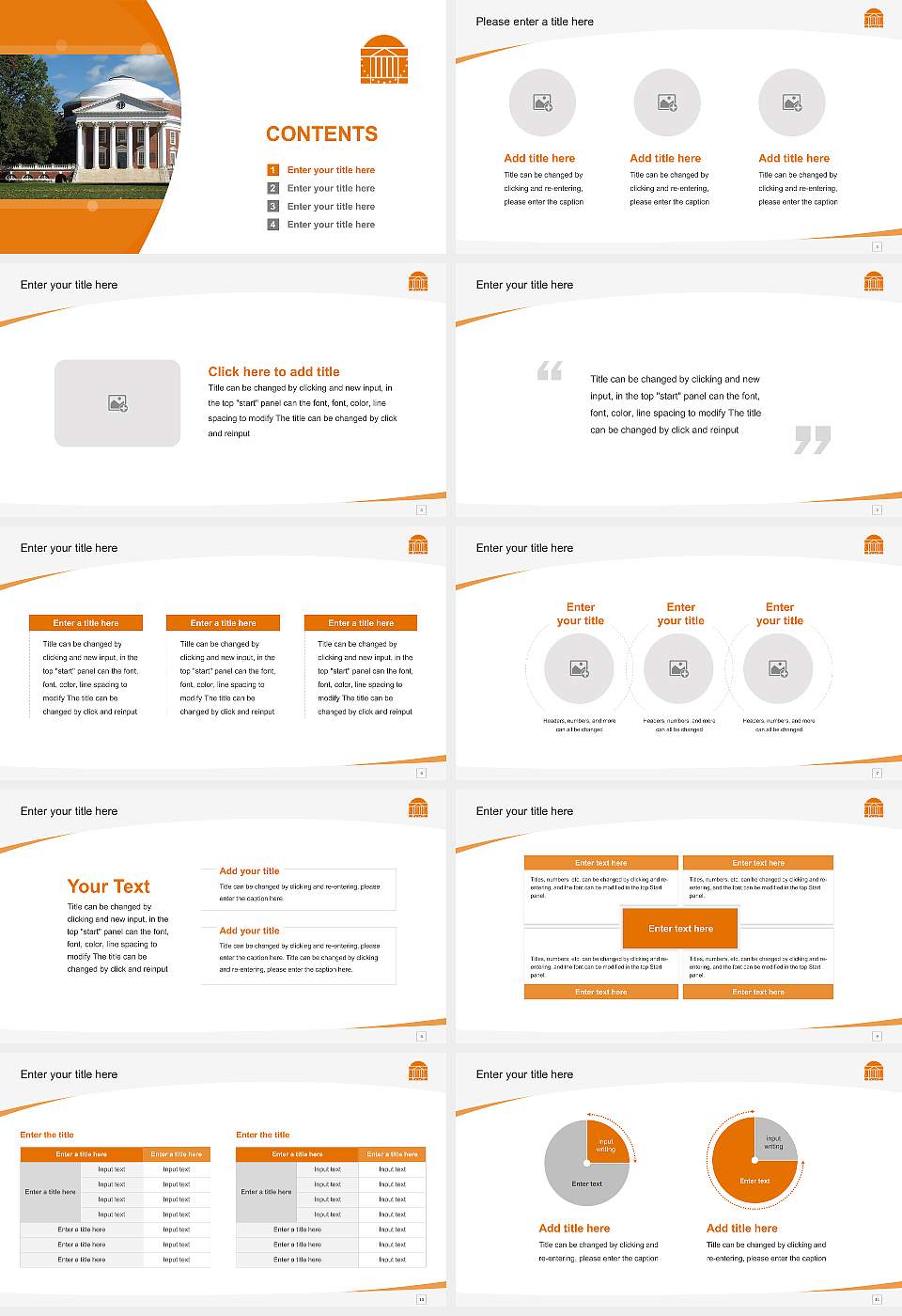 University of Virginia-Main Campus Course/Courseware Creation PPT Template16:9 ratio PPT effect preview image2