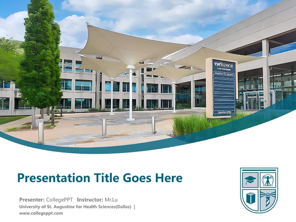 University of St. Augustine for Health Sciences(Dallas) Course/Courseware Creation PPT Template4:3 ratio PPT effect preview image5