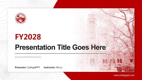 University of Puerto Rico-Rio Piedras Academic Presentation/Research Findings Report PPT Template