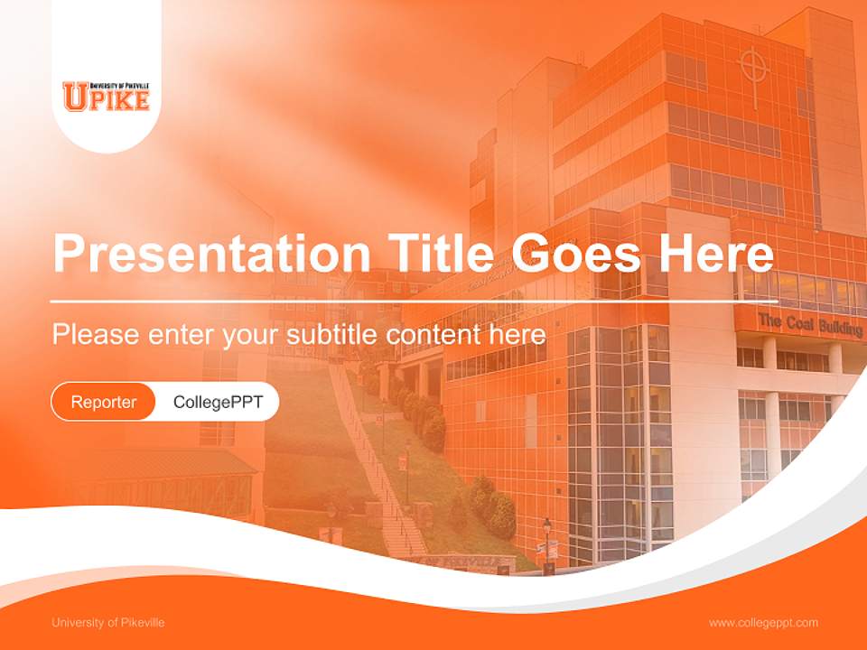 University of Pikeville Lecture Sharing and Networking Event PPT Template4:3 ratio PPT effect preview image4